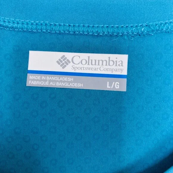 Columbia River Chill 3.0 Shirt Womens Large Blue White Residue on Front New - Picture 4 of 8